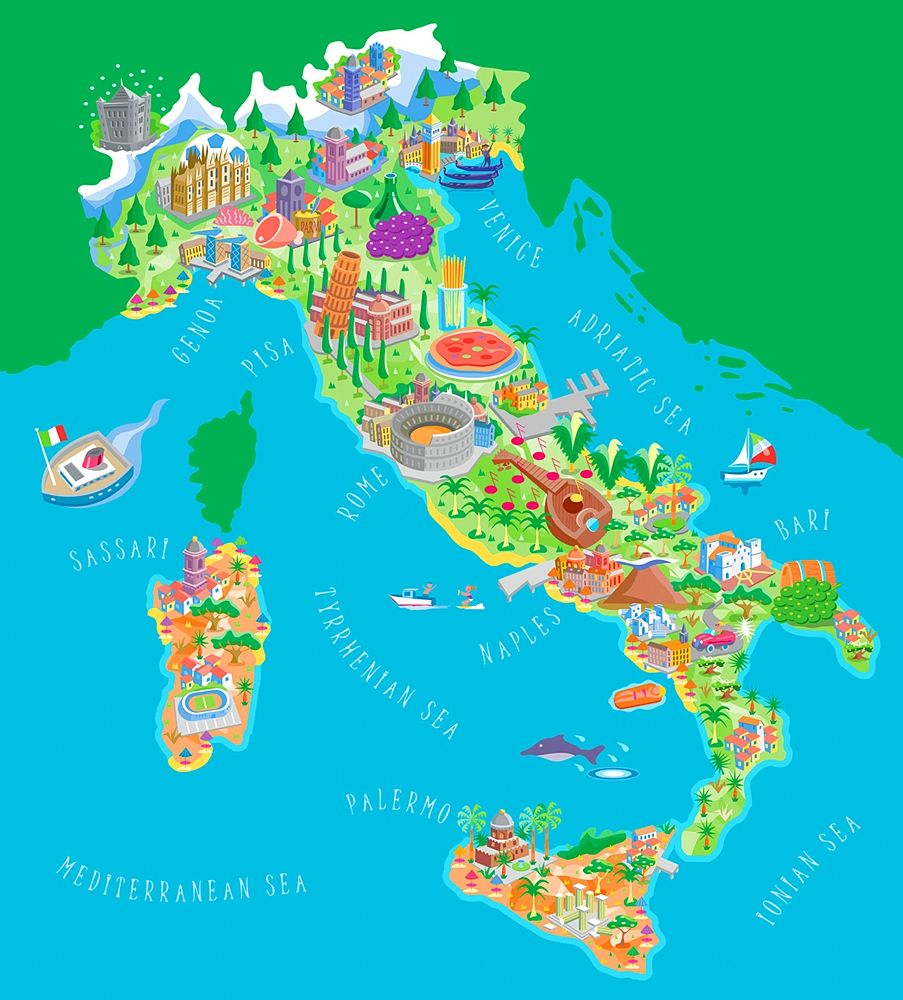 L'Italia dei beni culturali ed enogastronomici