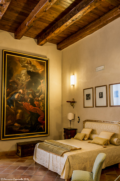 Castello di Corigliano: camera da letto del Barone