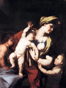 Luca Giordano, Carità, Uffizi, Firenze