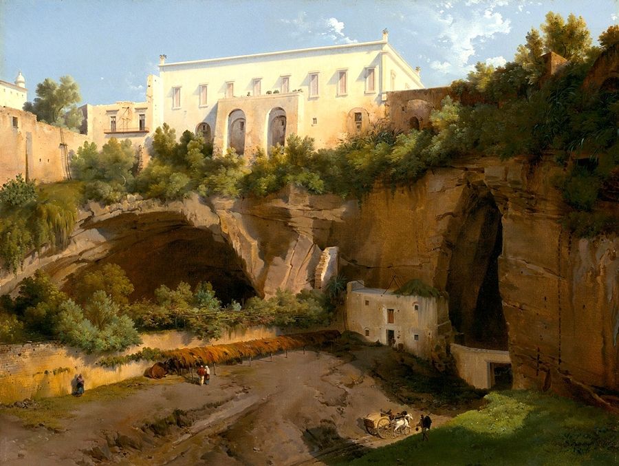 Lancelot-Théodore Turpin de Crissé - View of a Villa, Pizzofalcone, Naples c. 1819 - Ph. Courtesy of National Gallery of Art, Washington