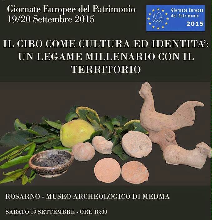 Il cibo come cultura e identità - Museo di Medma, Rosarno (Reggio Calabria), 19 settembre 2015