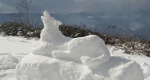 Racconta il tuo SUD | Il lupo della Sila: l’omaggio di Matteo Napoli scolpito nella neve