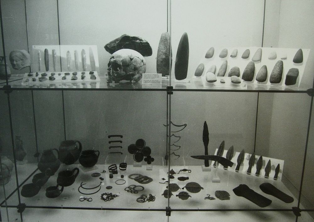 Il Cranio di Carìa (Girifalco, Cz) in una vecchia esposizione, Museo Archeologico di Crotone