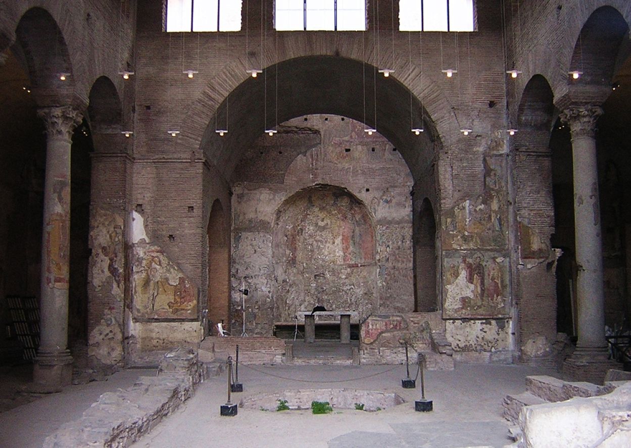 Scorcio dell'interno di Santa Maria Antiqua, Roma