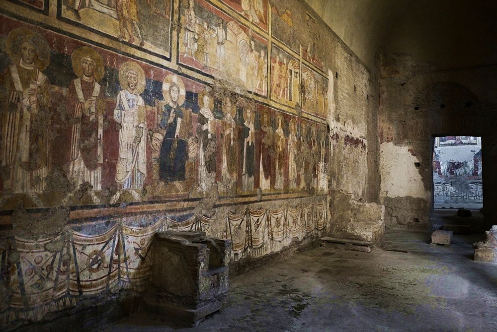 Roma - Scorcio dell'interno della chiesa di S. Maria Antiqua, VI-IX sec.  - Ph. Igor Hauffman