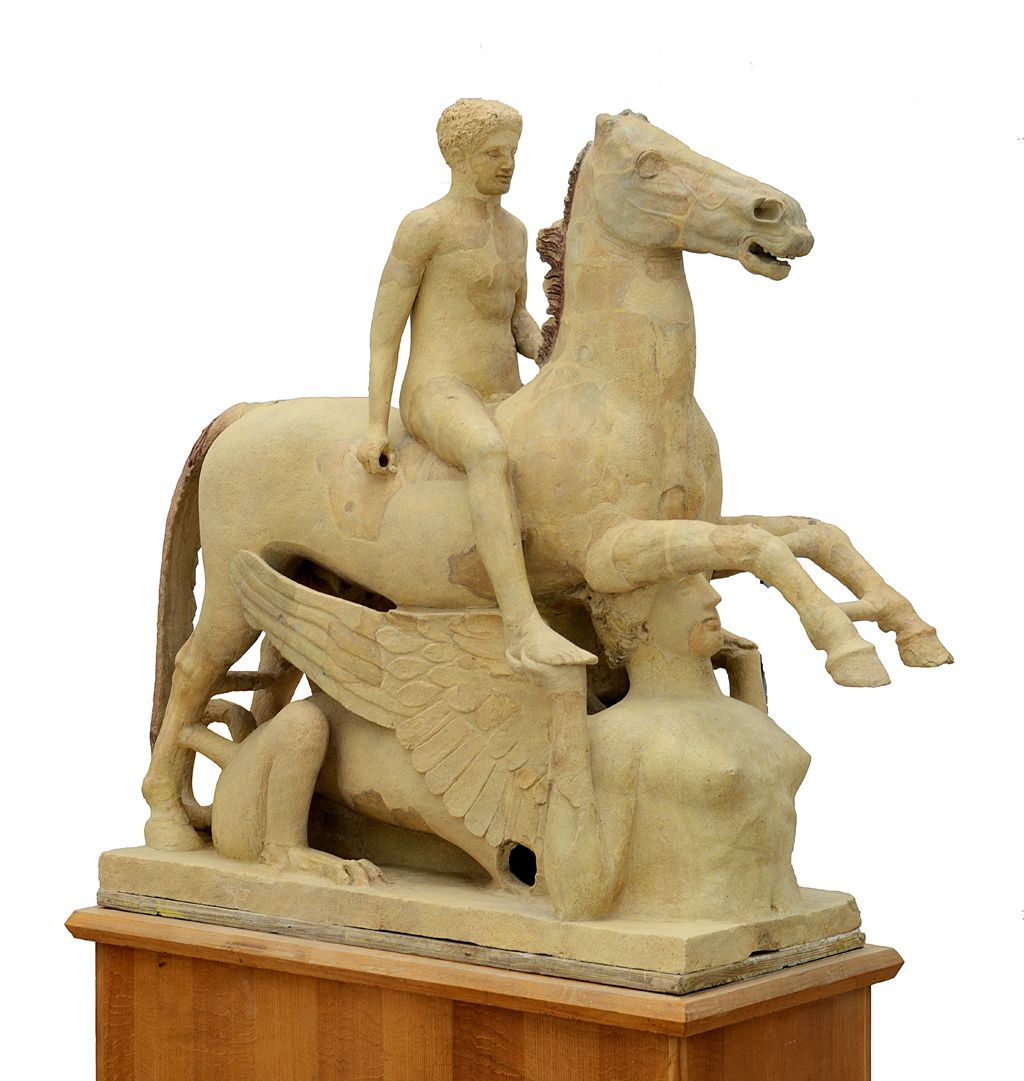 Il Cavaliere di Marafioti, terracotta, Locri, V sec. a.C. - Museo Archeologico Nazionale di Reggio Calabria