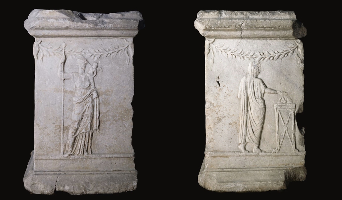 Altare da Taranto, marmo, età augustea, Museo Nazionale di Danimarca, Copenhagen