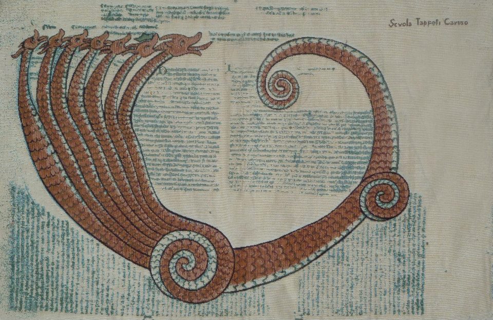 Traco Magnus et Rufus, arazzo tratto dal Liber Figurarum scritto e figurato dall’Abate Gioacchino da Fiore, XII secolo