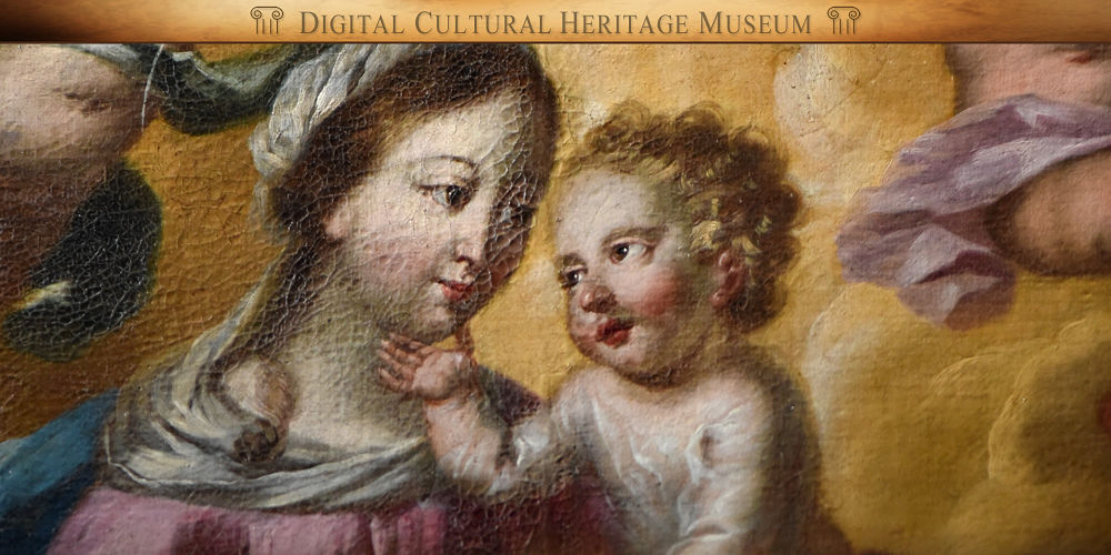 Madonna con bambino, olio su tela, Cattedrale di S. Maria Assunta, Cosenza | Image Credits: Fondazione Culturale 'Paolo di Tarso'