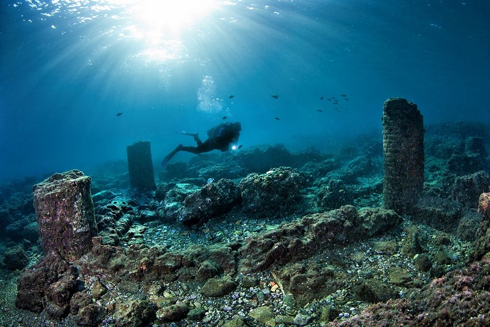 Resti archeologici sommersi - Ph. © Pasquale Vassallo