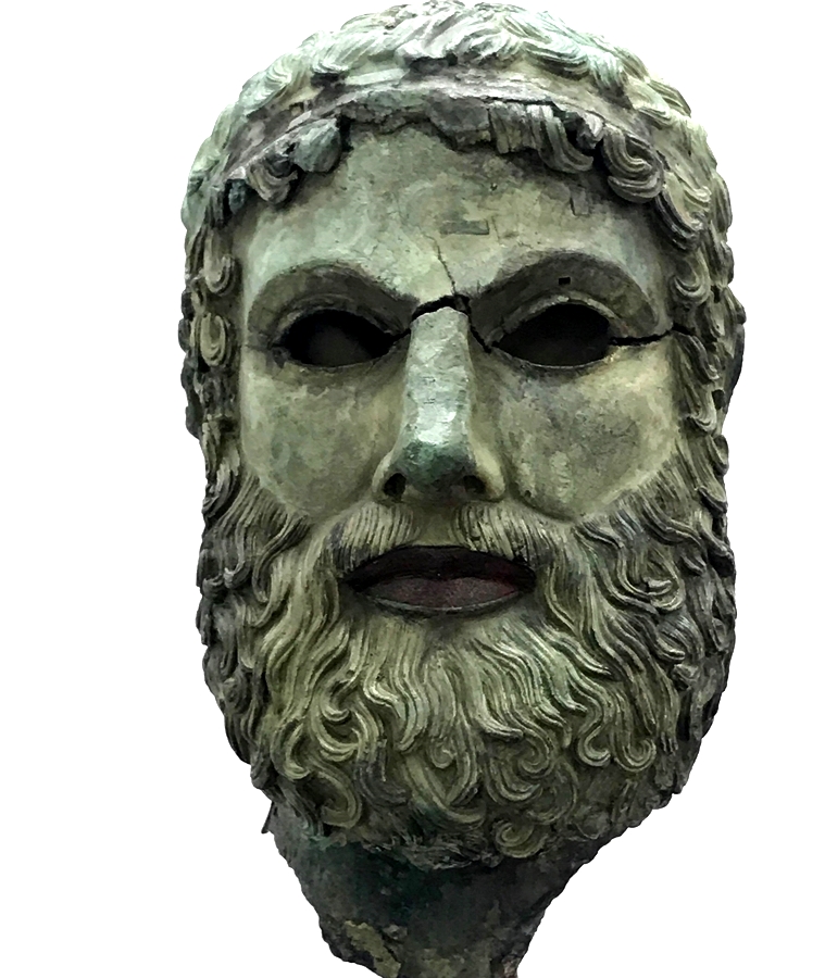  Testa virile c.d. "di Basilea", bronzo, V sec. a.C., Museo Archeologico Nazionale di Reggio Calabria - Ph. Giuseppe Mantella
