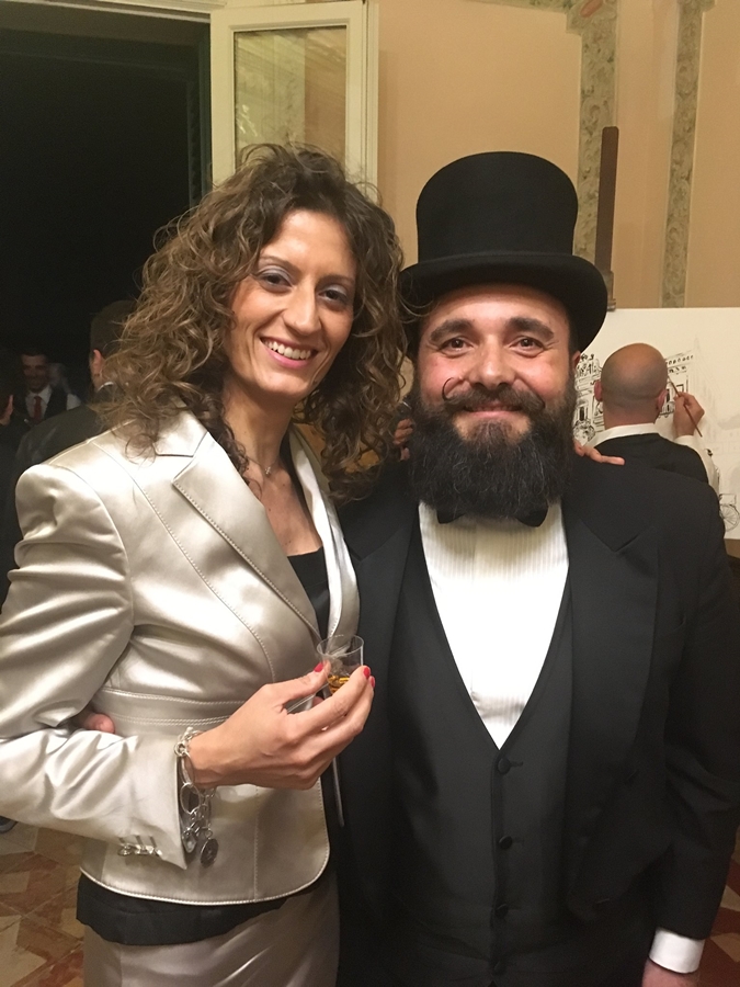 Ivano Trombino e la Direttrice del Museo "Consentia Itinera" Anna Cipparrone