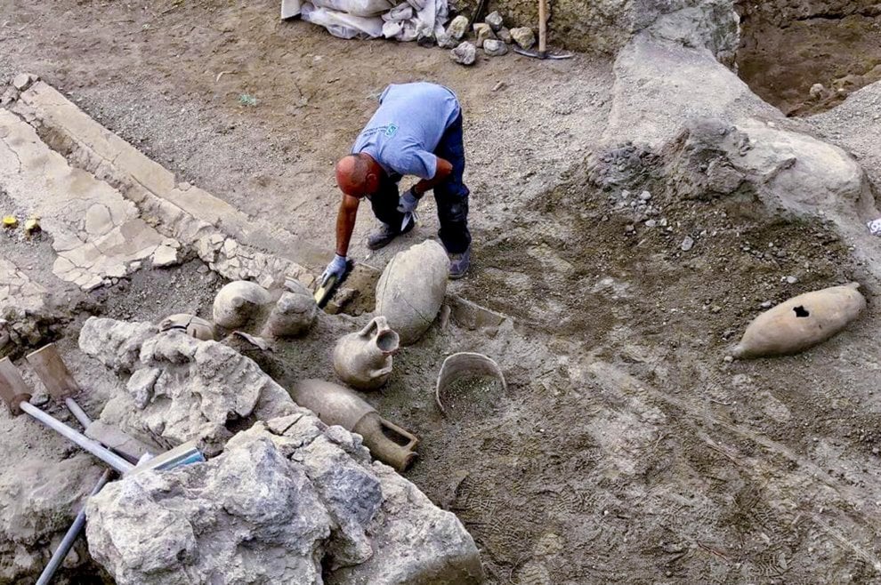 Gli scavi nella Regio V - Ph. Soprintendenza di Pompei