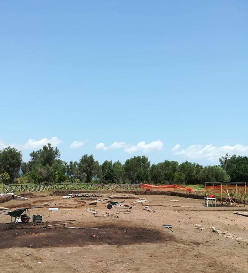 Scorcio dell’area di scavo in località Calderazzo nel Parco Archeologico di Medma, Rosarno (RC) - Image by SABAP-RC