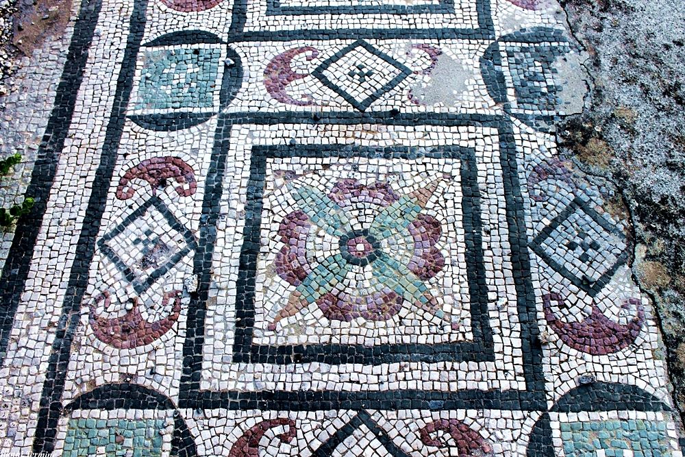 Uno dei mosaici della villa romana di Larderia, Roggiano Gravina (Cs) – Ph. © Gianni Termine