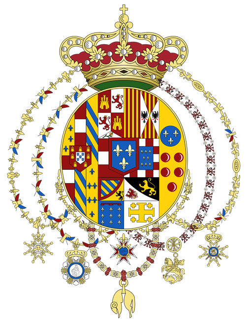 Stemma della casa reale Borbone-Due Sicilie introdotto con decreto del 21 dicembre 1816