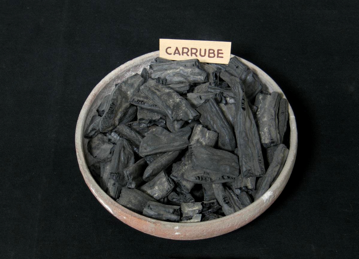 Carrube carbonizzate da Pompei, Museo Archeologico Nazionale, Napoli