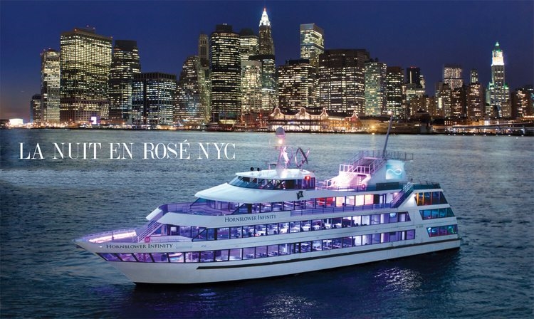 L'Hornblower Infinity Yacht che ospiterà "La Nuit en Rosè" - Image by La Nuit en Rosè, NY