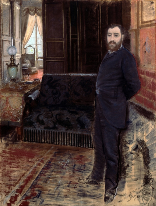 Giuseppe DeNittis, Autoritratto, pastello, 1883-1884, Pinacoteca De Nittis, Barletta (BT)