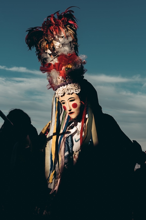 La maschera del Połëcënellë Bielle, Alessandria del Carretto (Cosenza) - Ph. © Pierluigi Ciambra