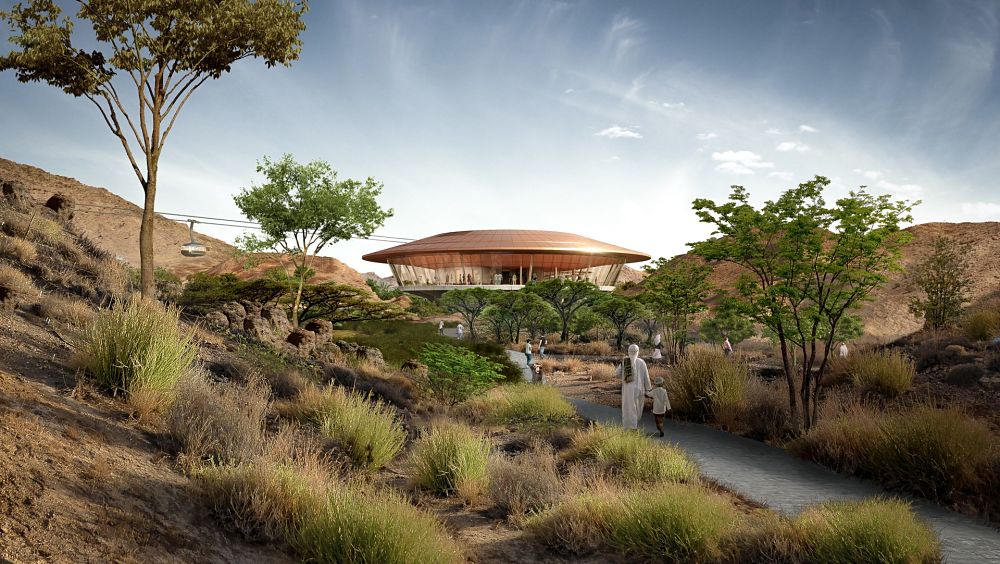 Rendering dell'Oman Botanic Garden