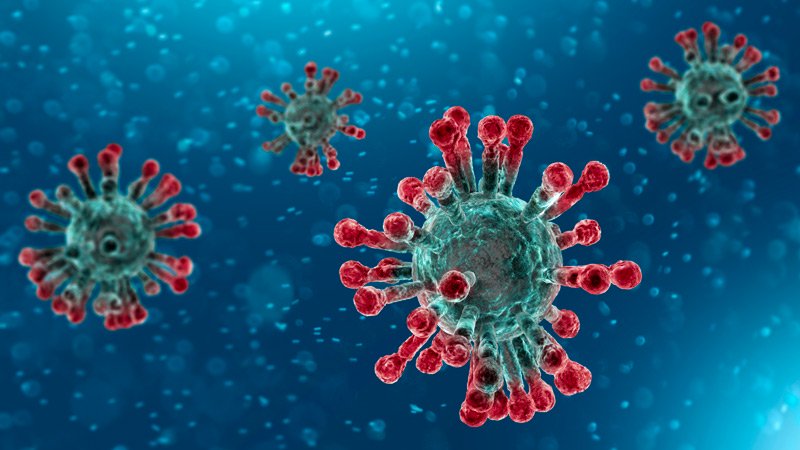 Elaborazione grafica di coronavirus