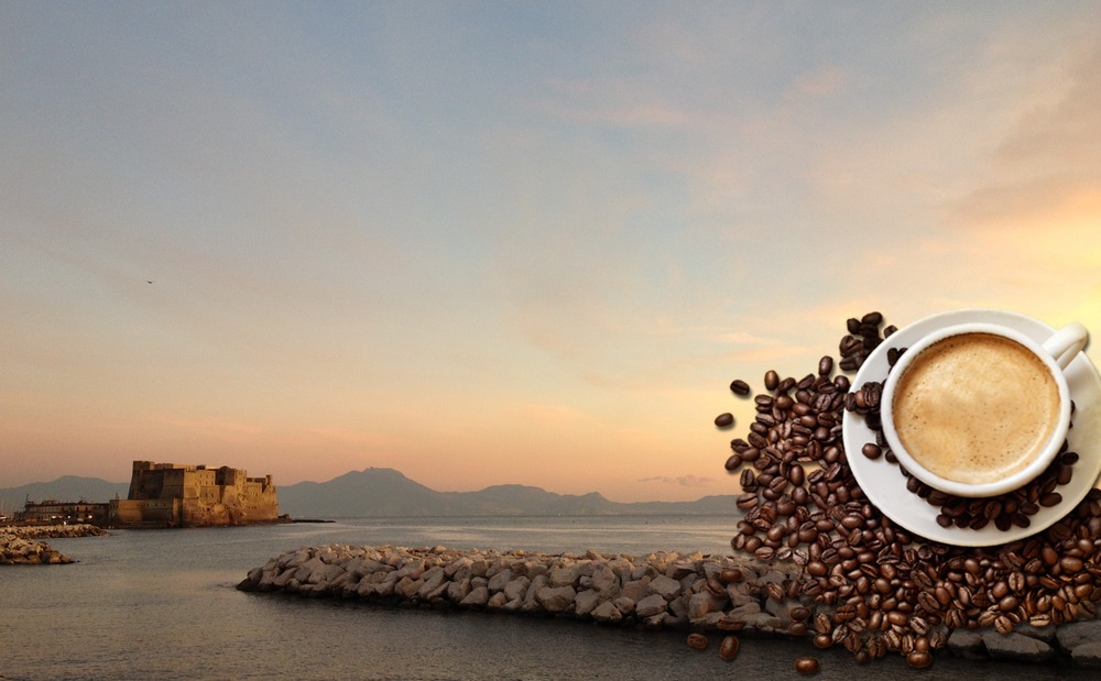 Veduta di Napoli con Castel dell'Ovo