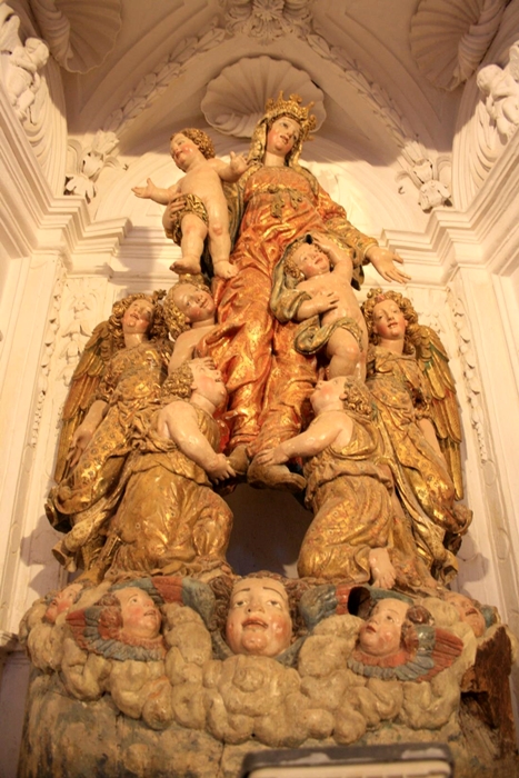 Fra' Diego da Careri, Madonna degli angeli musicanti, part. della Vergine