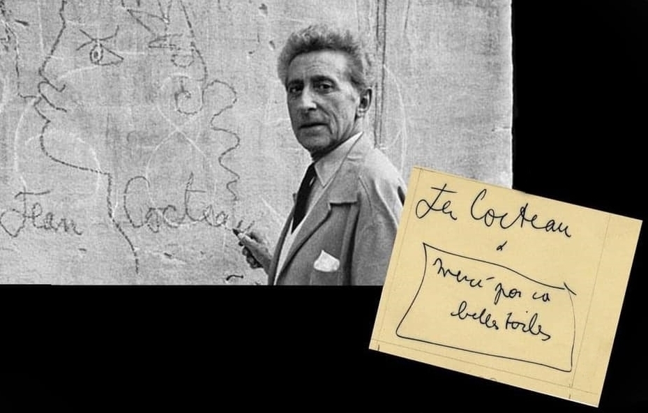 Jean Cocteau, "Merci pour ca belle toile" - Image by MuSaBa