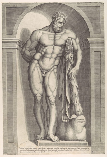 Antonio Lafreri, Ercole Farnese, incisione, 1562, da Speculum Romanae Magnificentiae, Metropolitan Museum, NY