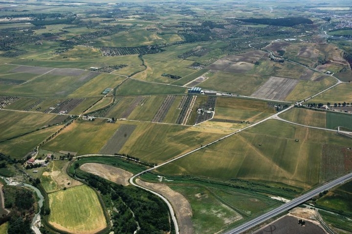 Veduta aerea della Valle del Carapelle - Image by Università di Foggia