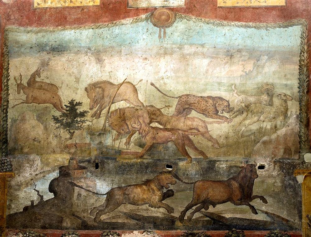 Affresco della Caccia, Casa dei Ceii, I sec. d.C., Pompei - Ph. © Luigi Spina