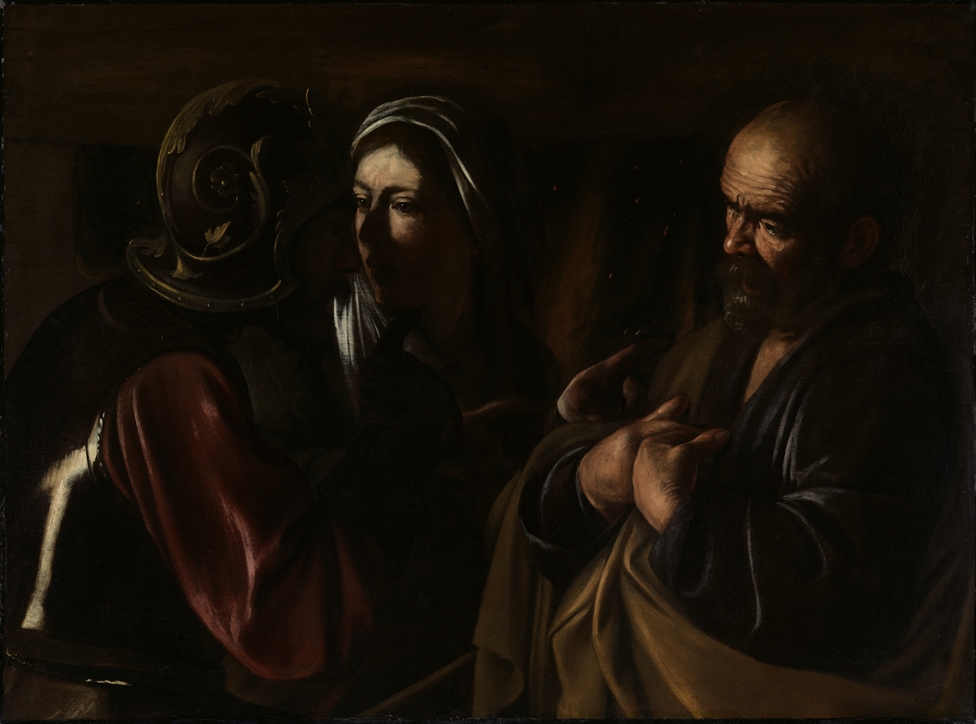 Michelangelo Merisi da Caravaggio, Negazione di Pietro, olio su tela, 1610, Metropolitan Museum, NY