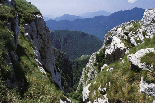 Scorcio dei Monti Picentini, nell'Appennino campano