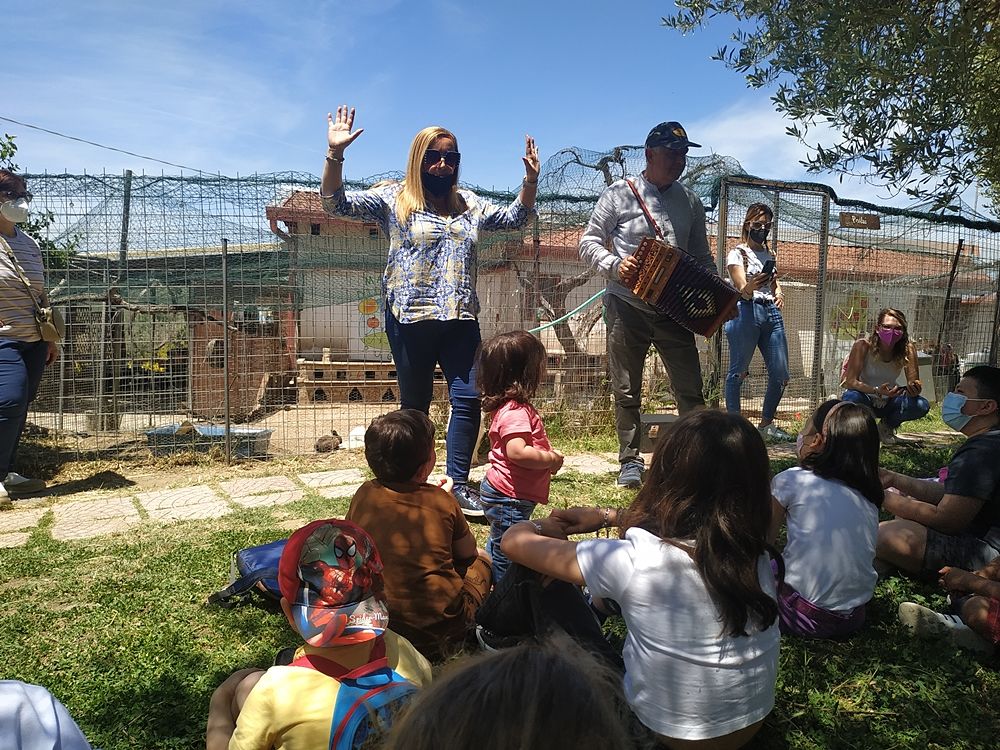 Laboratorio per bambini presso la Masseria didattica Fattoria