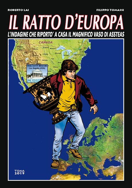 Copertina del fumetto dedicato al vaso di Assteas