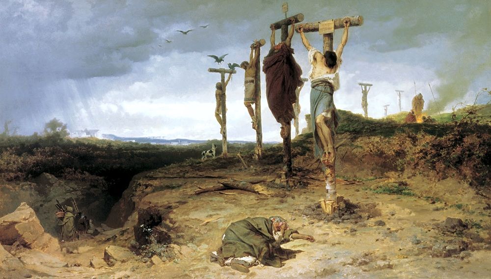 Fedor A. Bronnikov, Crocifissione degli schiavi, 1878, Tretyakov Gallery, Mosca