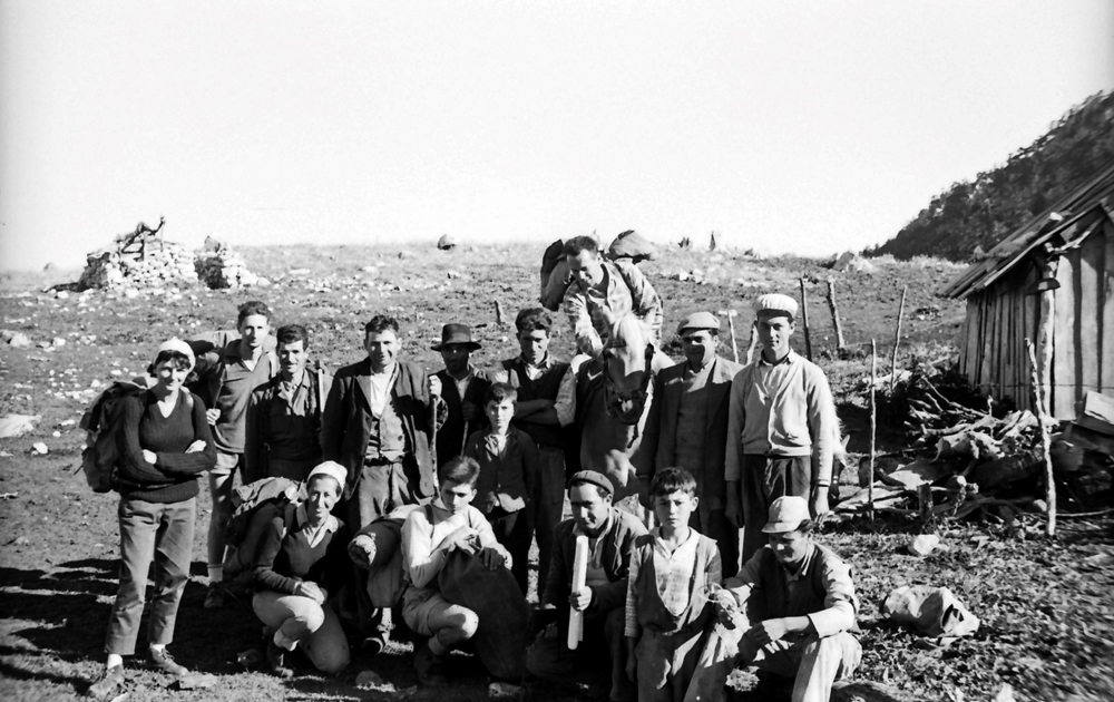 Gli esploratori del Gruppo Speleologico Piemontese che nel 1961 discesero nel Bifurto