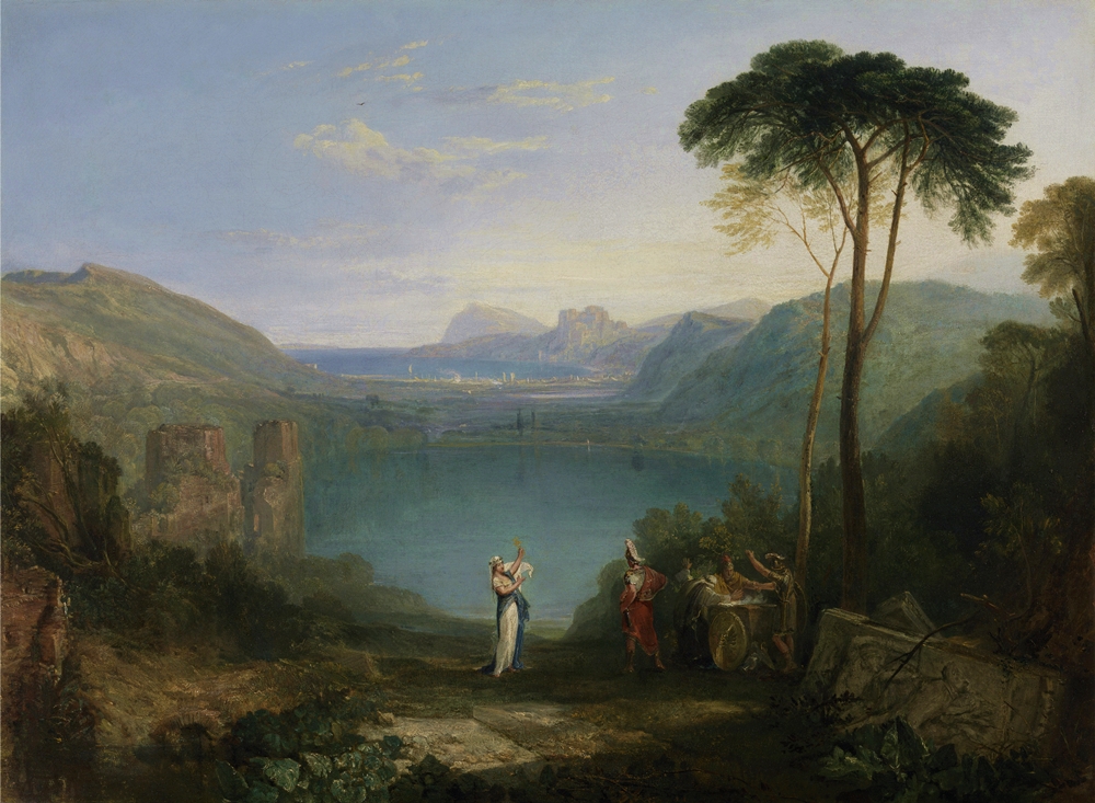 J. M. William Turner, Lake Avernus, Aeneas and the cumaean Sibyl, 1814 - Yale Center for British Art