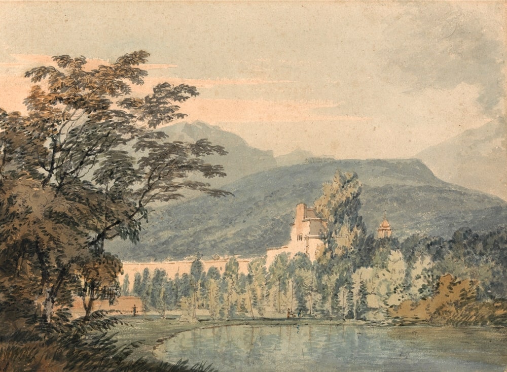 Villa di Sir William Hamilton, acquerello di J. M. William Turner - Yale Certer for British Art