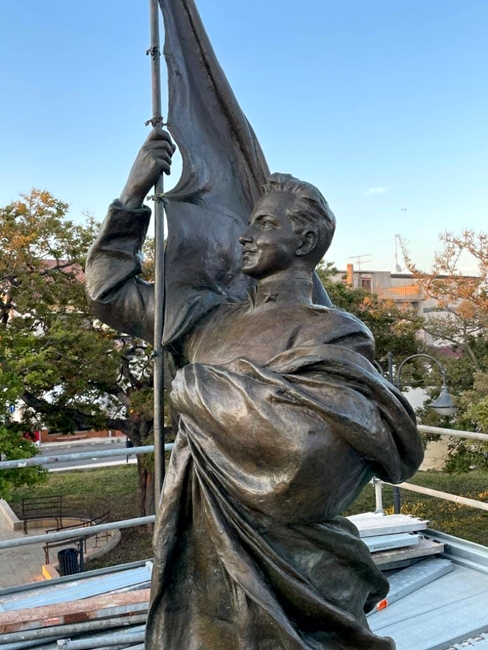 Francesco Jerace, Monumento a Vito Nunziante (part.), bronzo, 1926 - San Ferdinando (RC) - Ph. Stefano Mileto