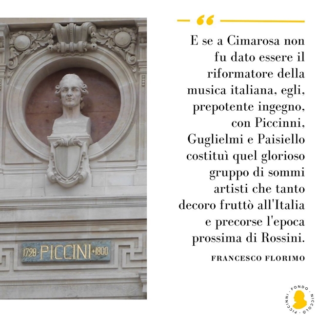 Il busto di Niccolò Piccinni sulla facciata dell'Opèra Garnier di Parigi - Image by Fondo Piccinni