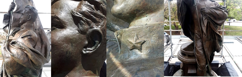 Particolari del monumento di Francesco Jerace a Vito Nunziante - Ph. Mileto