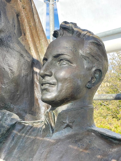 Francesco Jerace, Monumento a Vito Nunziante (part.), bronzo, 1926 - San Ferdinando (RC)