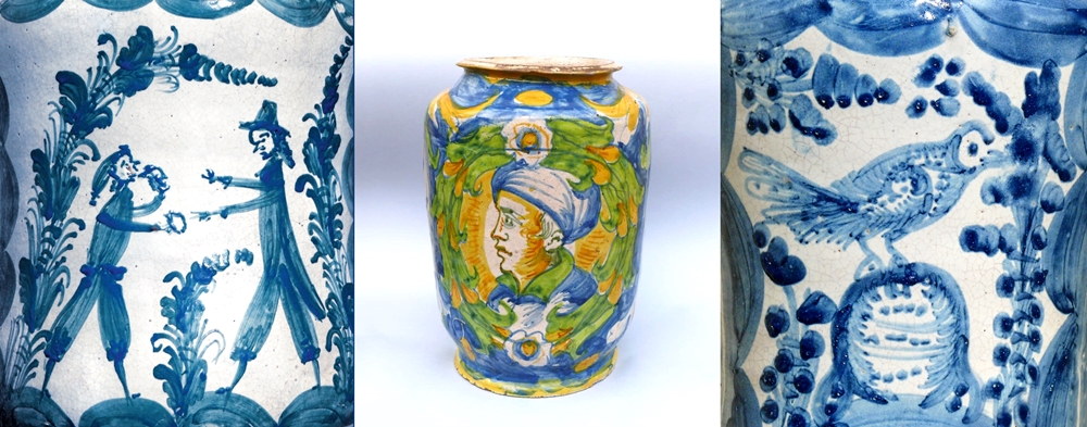 Alcuni esemplari di ceramiche calabresi sei-settecentesche - Museo della Ceramica, Seminara (RC)