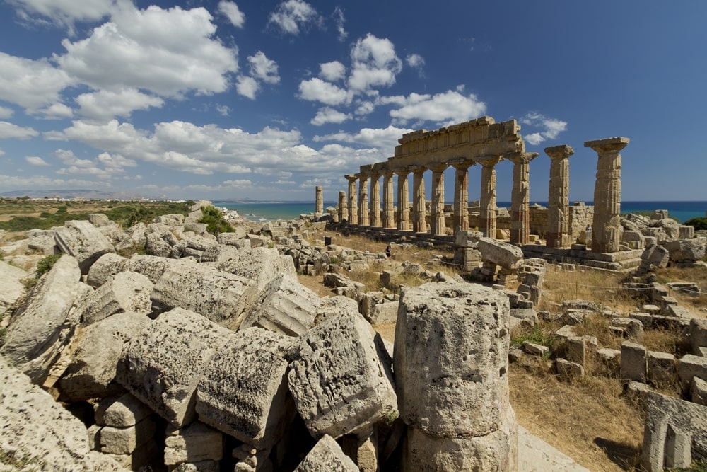 Scorcio dei templi di Selinunte