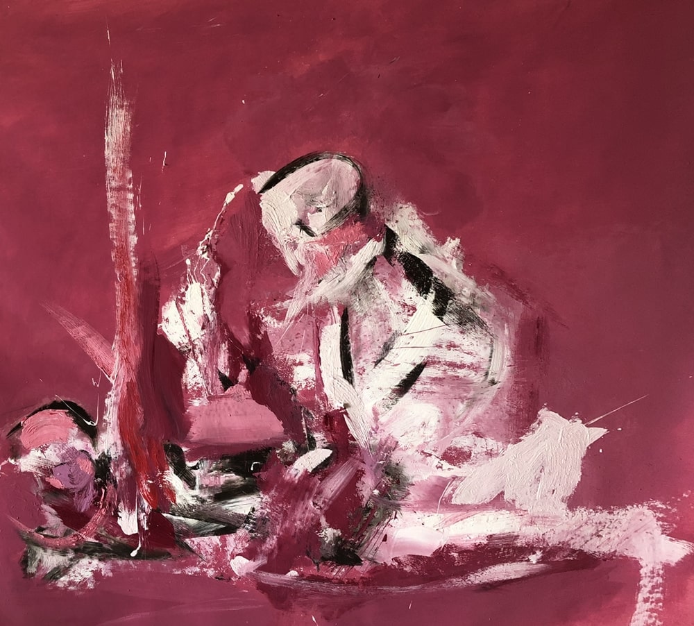 3. Michele Di Costanzo, Pink Eros, 2022 - 120x110 cm - olio su tela