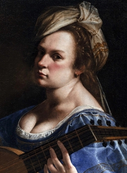 Artemisia Gentileschi, Autoritratto come suonatrice di liuto, 1615-17, Curtis Galleries, Minneapolis - Image from wikipedia