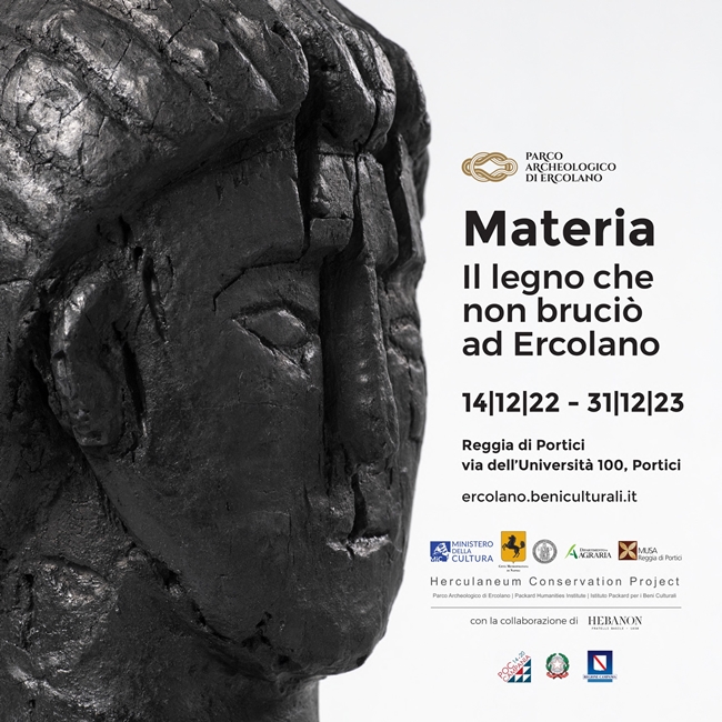 MATERIA - Il legno che non bruciò ad Ercolano (Portici)