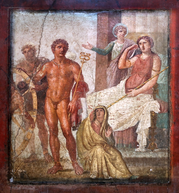 Affresco dalla Sala di Issione, Casa dei Vettii, Pompei - Imag from wikipedia